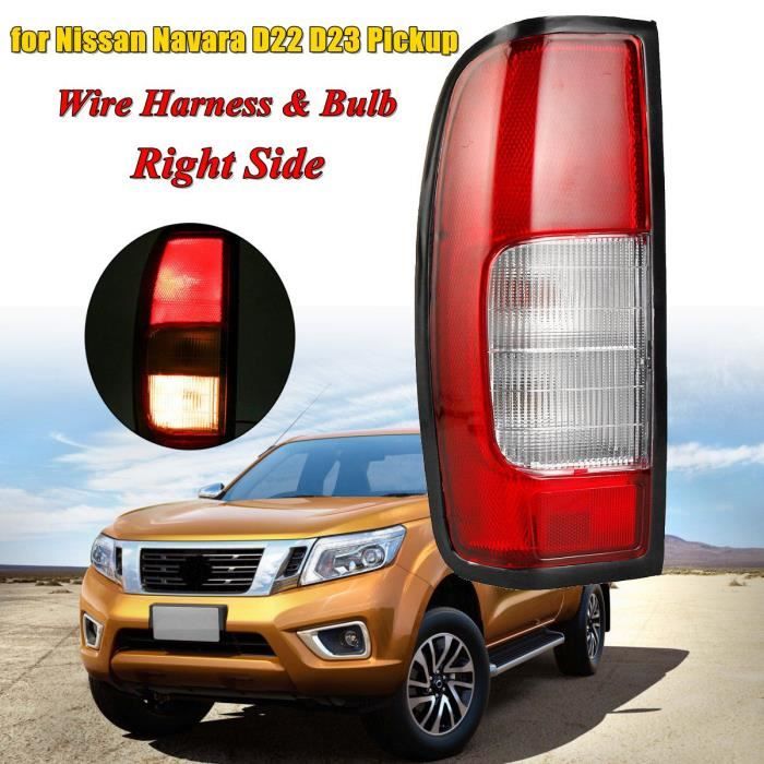 JHCHAN Cache Feu Arrière Nissan Navara D23 NP300 2015-2020 - Noir Mat ABS - Protection Style Tout-Terrain