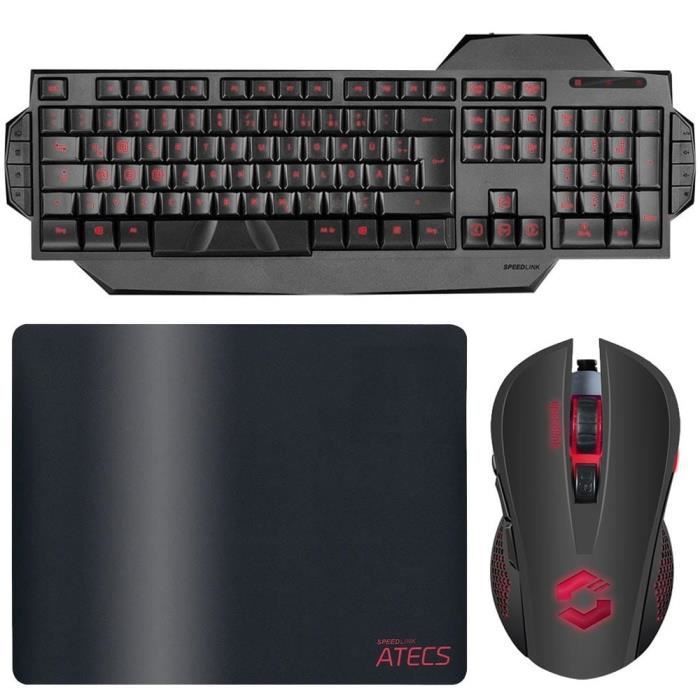 Pack Clavier Souris Tapis Gamer PRO RAPID FIRE Gaming pour PC, PS5, PS4, PS3, Xbox One, XB1