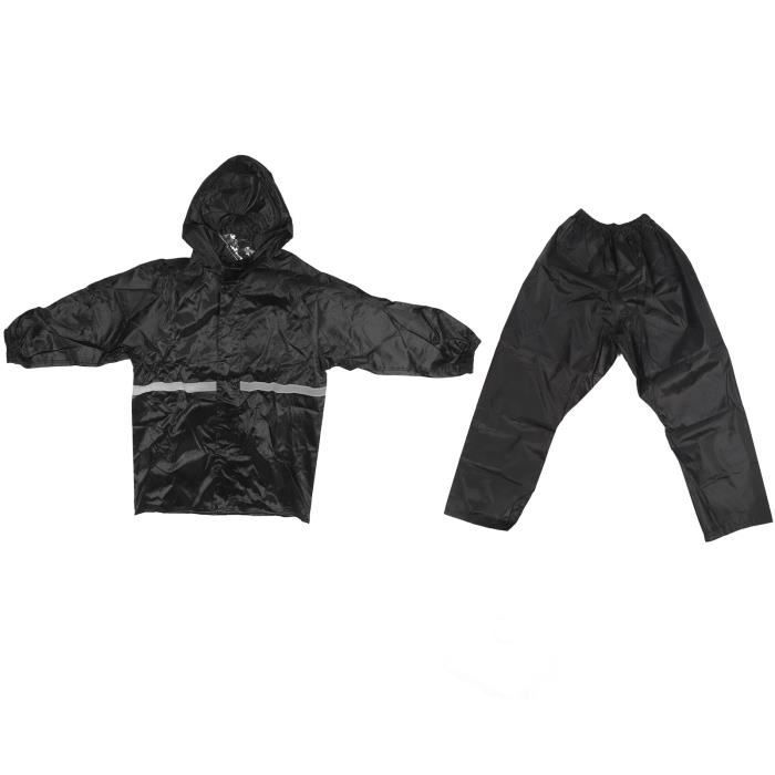 Manteau Imperméable Jaune Taille XL - Protection Pluie Robuste Avec Capuche