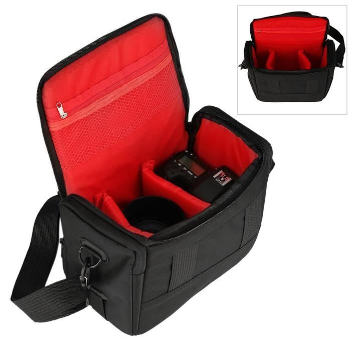 Sac Pour Appareil Photo Reflex Bodyguard Easy SLR XL - Pour 1 Boîtier + 3 Objectifs - Noir, Cape De Pluie Incluse