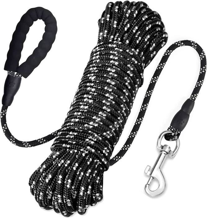Meilleurs prix pour Outad®Longe pour Chien 20m Long Laisse Laisse classique Chien Corde avec Poignée Rembourrée pour Chiens de Petites à Grandes Taille