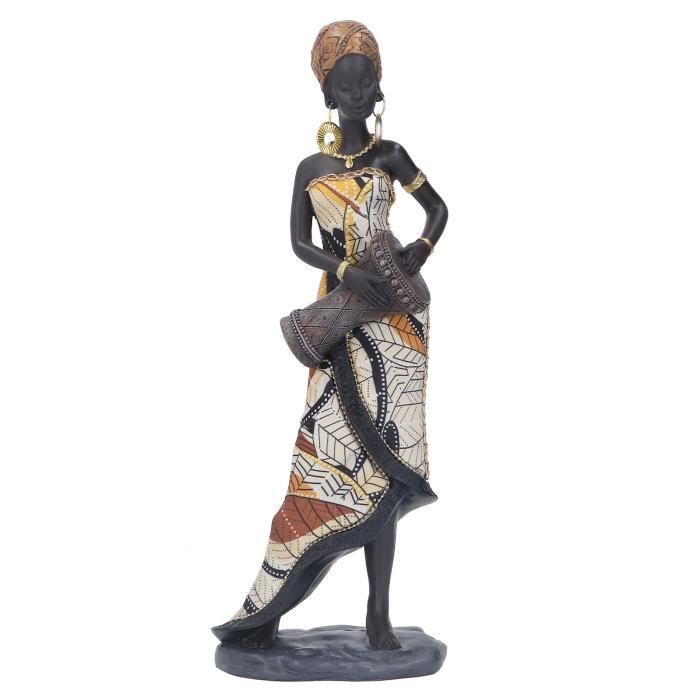 Statue De Femme Africaine Bleue | Statue Family