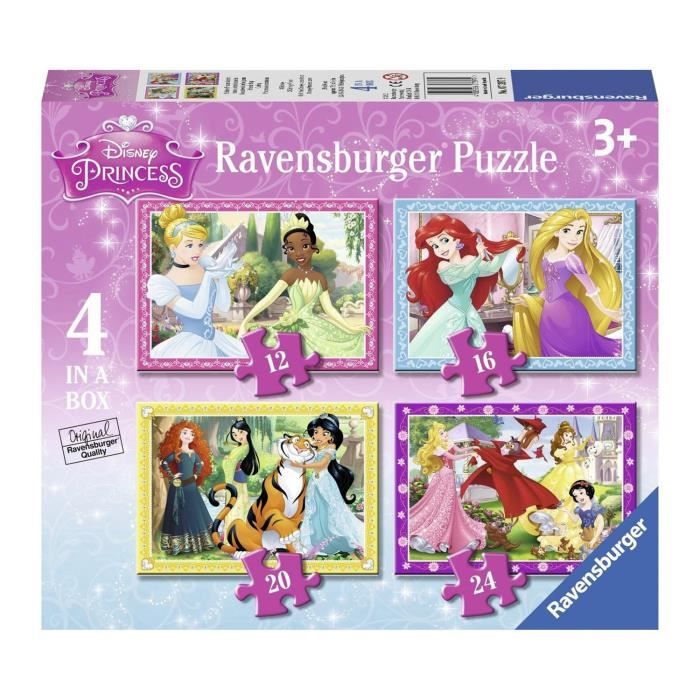 Puzzle évolutif Princesses Disney - Ravensburger - Moins de 100 pièces - Animaux