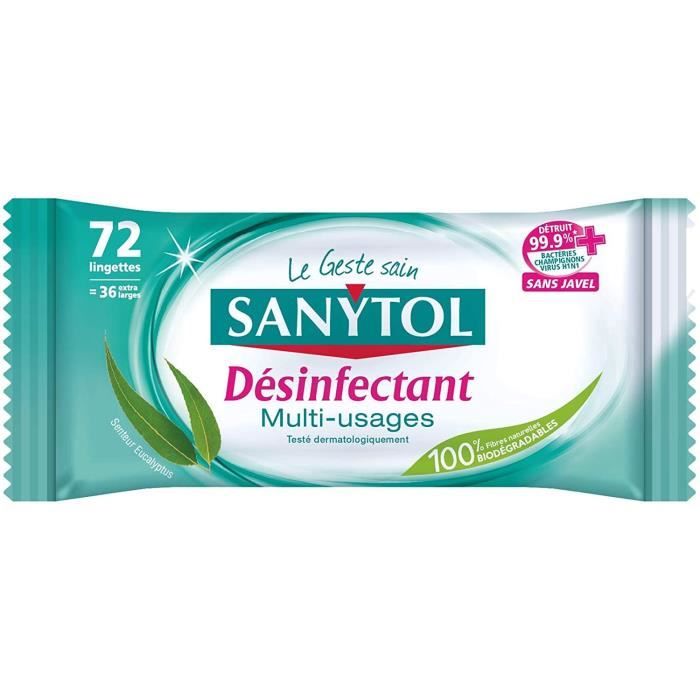 Sanytol Lingettes Desinfectantes 72 Lingettes Cdiscount Pret A Porter
