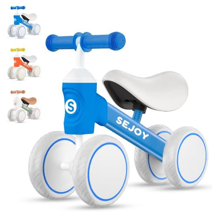 SEJOY Draisienne Bebe 1 3 Ans avec 4 Roues Mini Velo Enfant sans Pedales pour Fille Garcon Interieur Exterieur Charge 25 Cdiscount Jeux Jouets