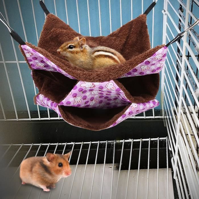 Hamac pour animaux de compagnie - Shipenophy - Hamster - Violet - 32x32x3 cm - Intérieur