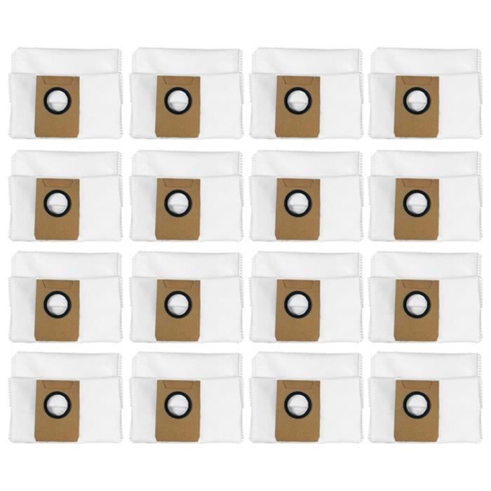 12 Sacs Filtrants Pour Aspirateur Robot ECOVACS DEEBOT X2/X5 - Compatible Station De Vidange - DDB030025