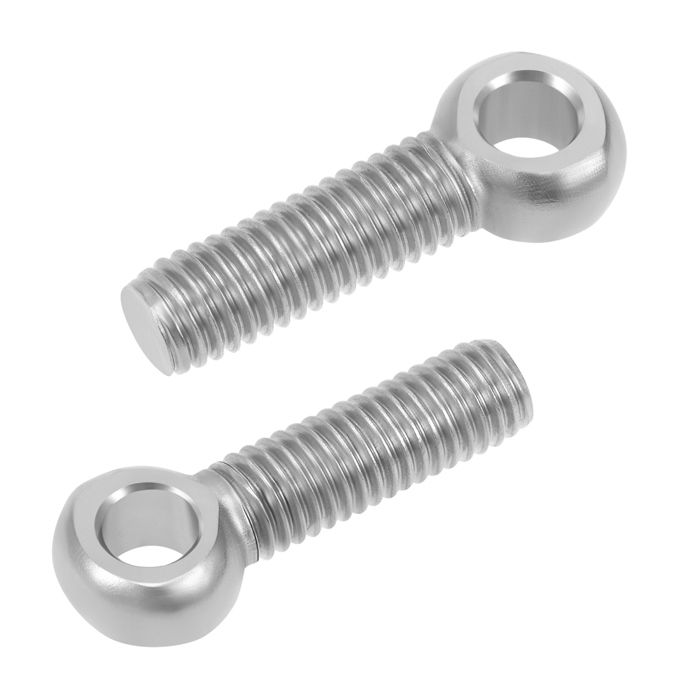 4 écrous Hexagonaux Gauche M12x1.75 - En Acier Inox 201, Finition Argent, Neufs