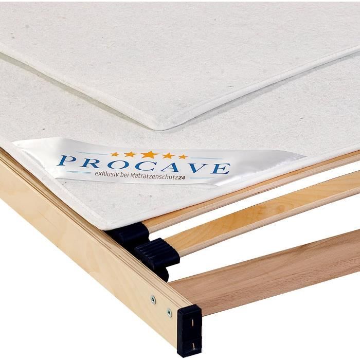 PROCAVE Pont D'Amour Protège-Matelas Aloe Vera 25x200 Cm – Comble Fente Lit Double – Surface De Couchage Continue & Confort