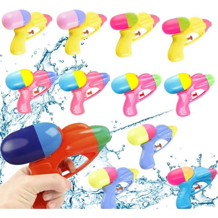 Vautvis Mini Pistolet à Eau Enfant, 10 Pièces Petit Pistolet A Eau, Fusil A Eau, Jouets De Pistolet à Eau Pour Garçons & Filles, Jeux Piscine Enfant