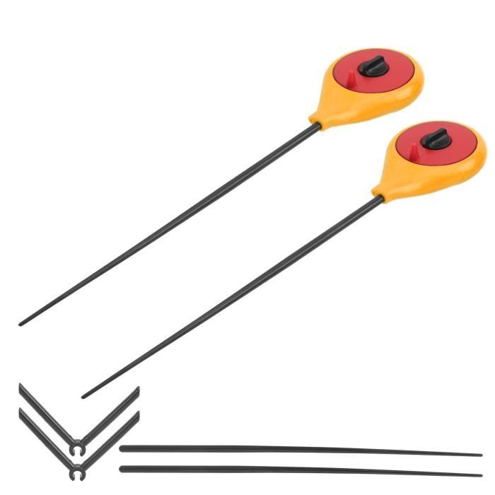 Bâton Lumineux Pour Canne à Pêche | Imperméable | Pile CR425 Incluse | Vert/Rouge | Pour Pêche De Nuit