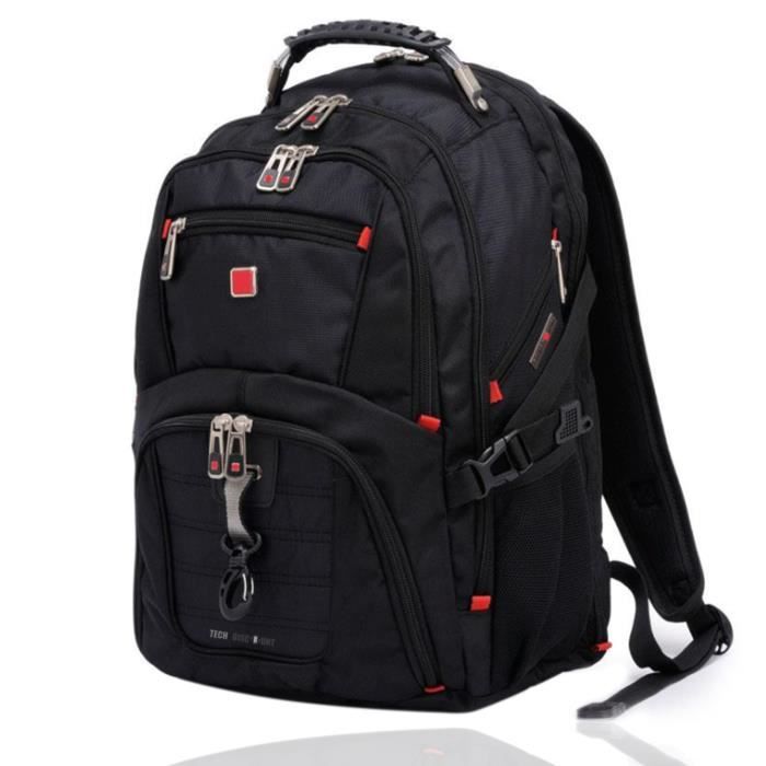 Sac à Dos Ordinateur Portable 17.3 Pouces Homme Imperméable avec USB  Charging Port Sac a Dos PC Portable Grande Capacité 17 Pouce