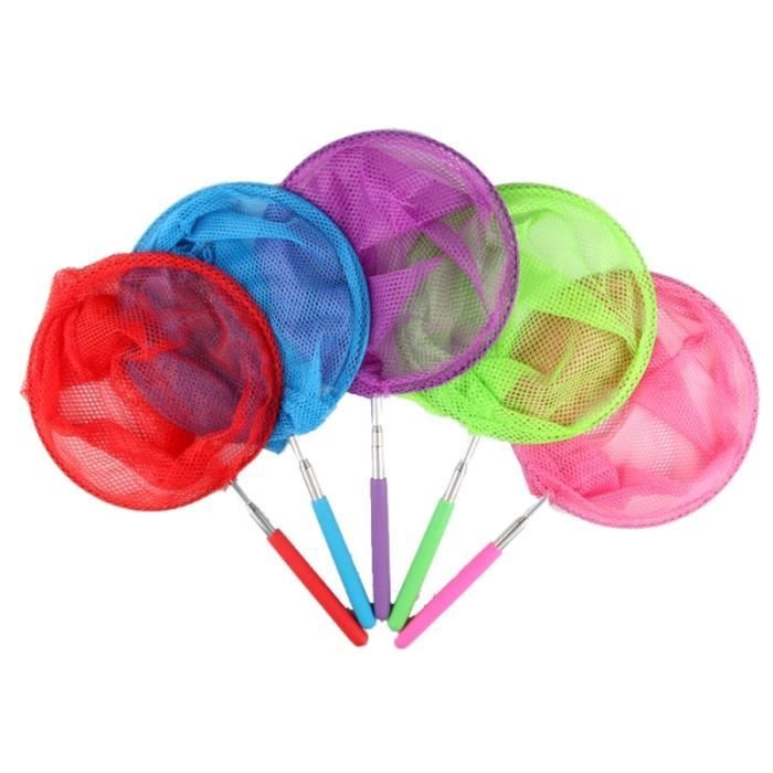 Lot De 2 épuisettes Télescopiques 66 à 173 Cm, Filet Pour Pêche, Papillons, Insectes, Piscine, étang