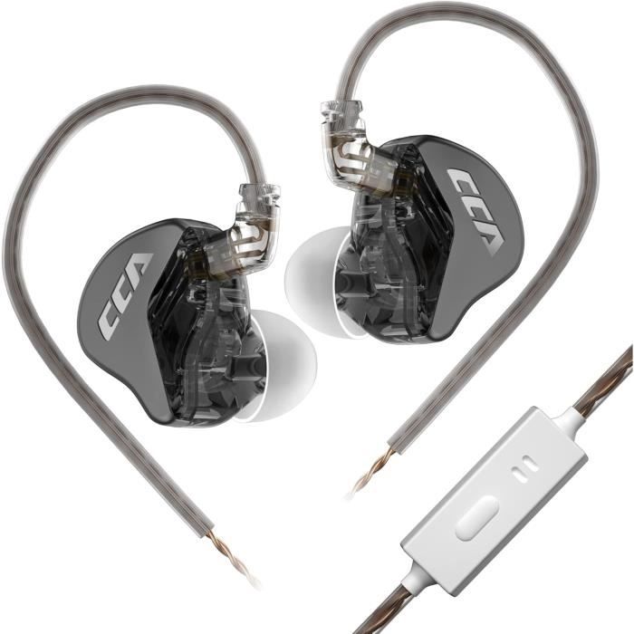 Écouteurs Style Nouilles Pour Radio Baofeng UV-5R - Prise K - Compatible Kenwood, Hytera - Fil Noir