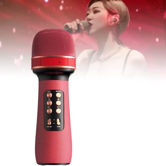 Micro Karaoké Bluetooth Coby 4-en-1 - Enceinte, Enregistreur - Or