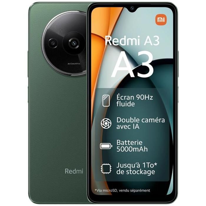 XIAOMI Smartphone Redmi A3 4/128 Vert