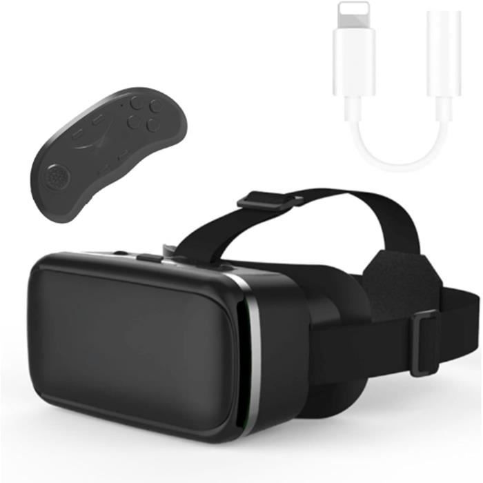 Casque Réalité Virtuelle VR Pour Smartphone - Champ De Vision 110°, Compatible 5,5" à 6,7", Avec Manette - 5