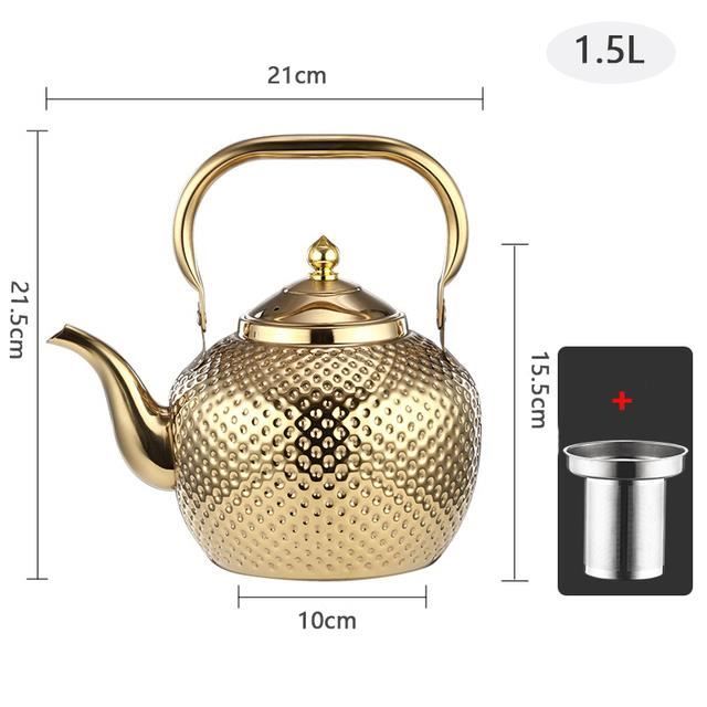 Bouilloire Sifflante Inox 2L - Théière Induction Gris Avec Sifflet Puissant Et Poignée Résistante