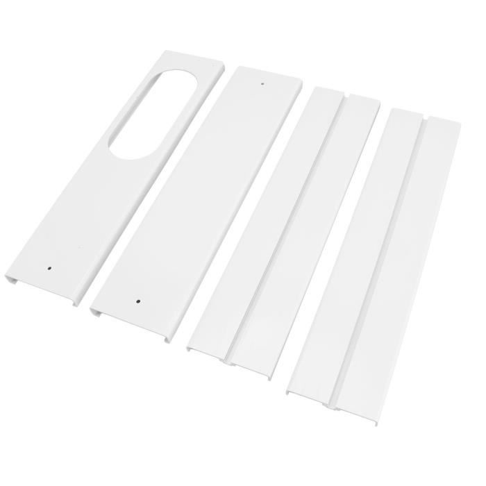 Kit Fenêtre Climatiseur Portable 4 Pièces – Panneaux PVC Réglables 43-140 Cm, Étanchéité Parfaite Pour Tuyau 18,7 Cm
