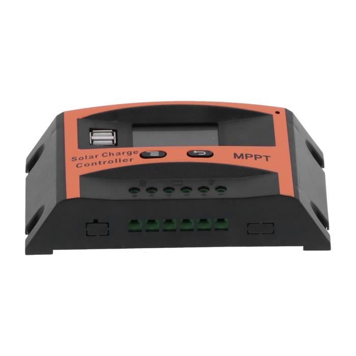 Régulateur De Charge Solaire PWM 30A – 12V/24V – Double USB – LCD – NEUF