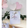 Stickers ronds Merci - mariage floral - ARTEMIO - 5 ans et plus - Blanc - Mixte-1