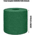 Tapis de graines de gazon artificiel biodégradable - Ruban de gazon 11.81x590.55 pouces - Blanc/Vert-1