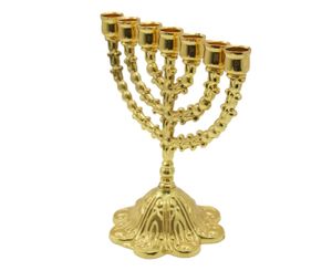 MENORAH – CHANDELIER A 7 BRANCHES HAUTEUR 42CM EN LAITON | À l’école de