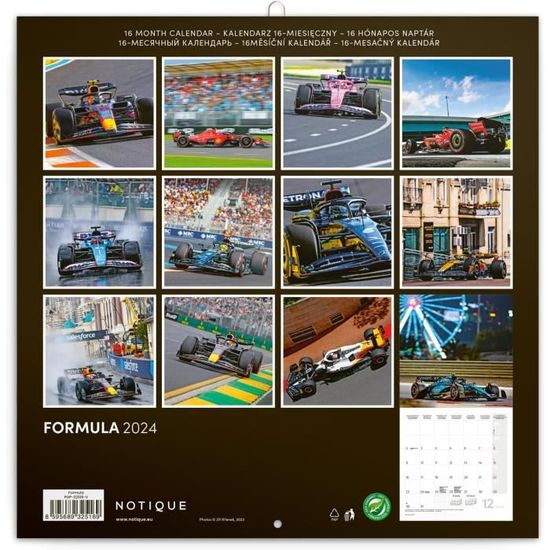 Calendrier Formule 1 - Grand Prix - 2024 - F1 - Format[S208] - Cdiscount  Beaux-Arts et Loisirs créatifs