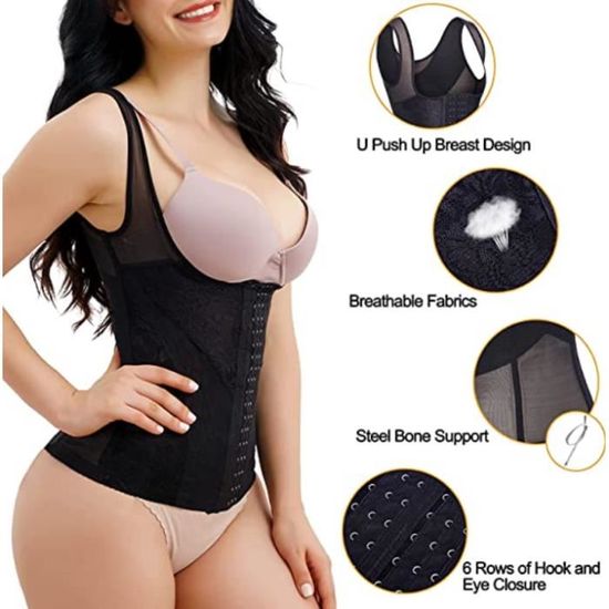 Gaine Ventre Plat Slimcell Femme - Corset Amincissant Made In Italy, Élastique Et Confutable
