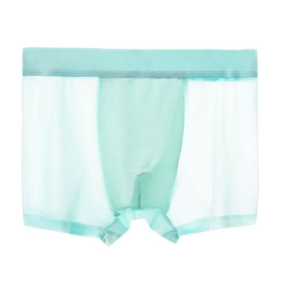 Caleçon Homme En Soie Glacée Respirante Uni Avec Poche - Confort Quotidien L-3XL
