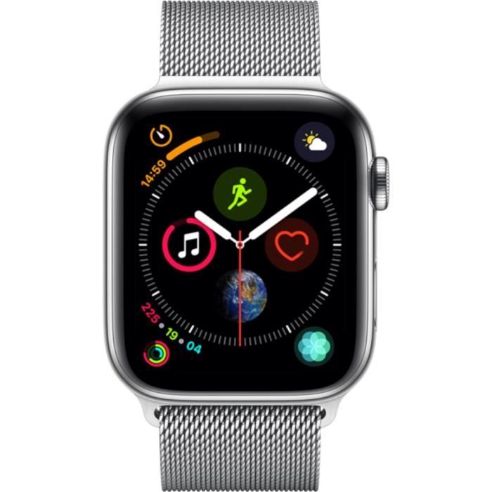 Apple watch series 4 cellular 44mm boîtier en acier inoxydable new arrivals