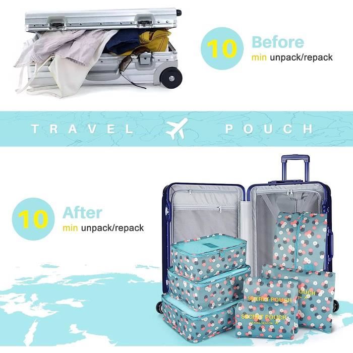 Organisateur de voyage 2025 compressible