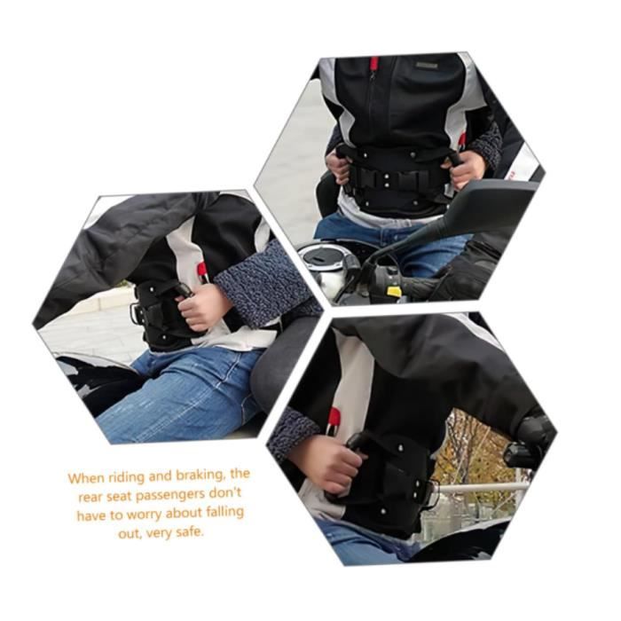 Poignées De Sécurité Réglables Pour Passager Moto/Quad/Scooter - Sangle De Confiance