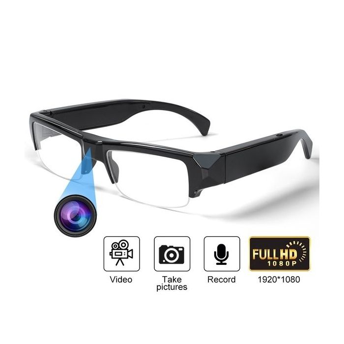 Hereta Lunettes de soleil avec caméra WiFi, lunettes de capture vidéo HD 4K avec protection