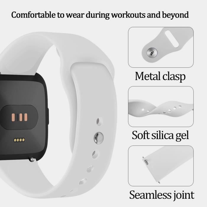 Bracelet de montre connectée Compatible avec Fitbit Versa 2 / Versa Lite / Versa SE / Versa Silicone Montre intelligente Sangle Femme homme Bracelet Sport Remplacement Bracelet de 2026 ? $12.99 Bracelet de montre connectée Compatible avec Fitbit Versa 2 / Versa Lite / Versa SE / Versa Silicone Montre intelligente Sangle Femme homme Bracelet Sport Remplacement Bracelet de 2026 ? $12.99