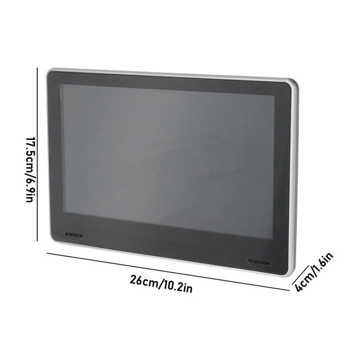 2 Pièces 7 Pouces de Contrôle Réglable Appui-tête LCD Moniteur Vidéo MP5 Affichage Noir sensibilité Excessive de la Télécommande Double Canal Grand