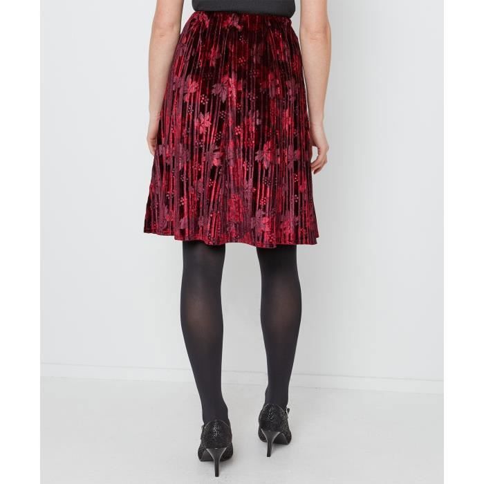 Jupe sale velours femme