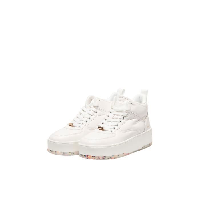 Baskets montantes femme Only Onlsiri 1 pu blanc 41 Femme