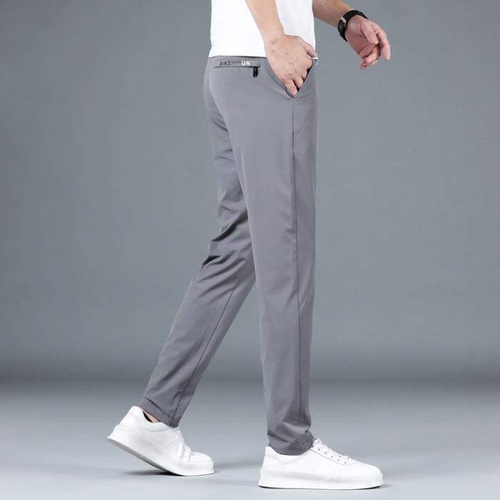 Pantalon Homme Sechage Rapide Sport Leger Casual Noir Cdiscount Pret a Porter