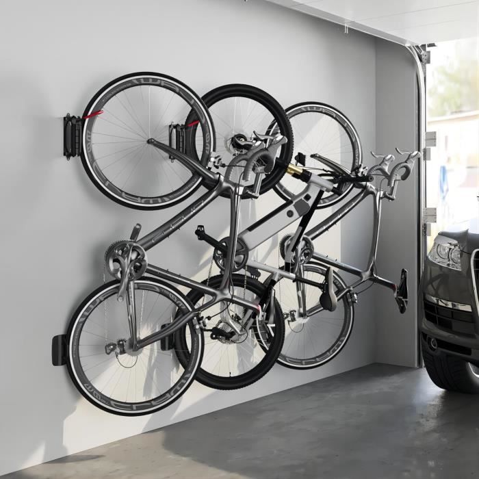 Mimoke Support mural pivotant pour velo Support de velo Support vertical pour velo Rangement de velo pour le garage VTT 24 Cdiscount Auto