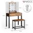 Coiffeuse Vicco Ruben blanche, miroir, table de maquillage, avec tiroirs 4251421948426