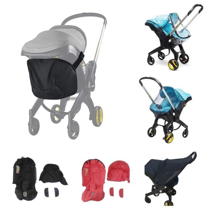 Couleur tissu noir Doona FooFoo Accessoires pour Poussette Inclus