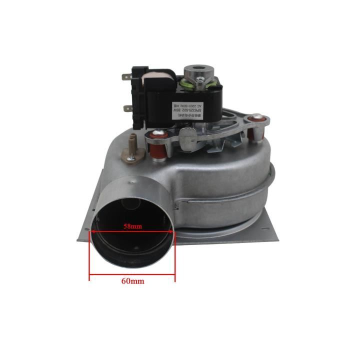 Ventilateur Centrifuge pour Poêle à Granulés - ref D2E120 AA01-04