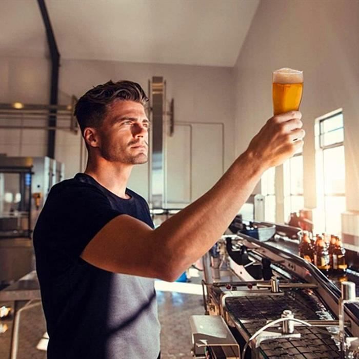 4 Verres à Bière 510ml KADAX - Verre Tulipes Qualité Supérieure - Lavables Lave-vaisselle