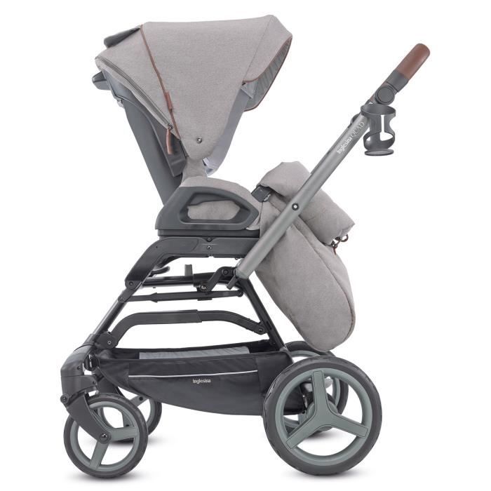 INGLESINA Poussette Tout Terrain Quad Cognac Noir Derby Grey