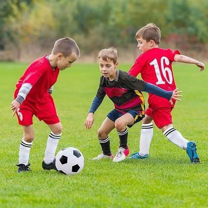 3 Paires Chaussettes Foot Enfant, Chaussettes de Sports D