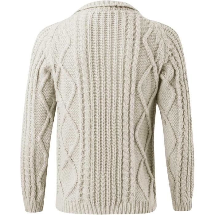 Cardigan Homme Onsoyours - Col En V Manches Longues - Tricot Polyacrylique - Automne/Hiver Chaud
