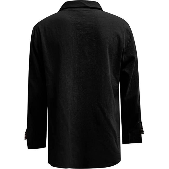 Chemise noir discount pas cher