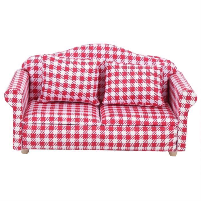 6pcs 1:12 Canapé de Maison de Poupée à L'échelle pour Le Modèle de