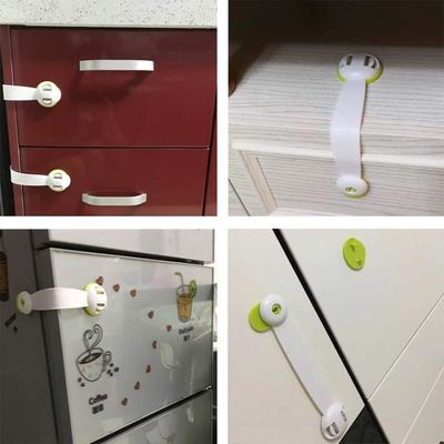 Lot De 10 Verrous De Sécurité Enfant Pour Tiroirs Et Portes - ABS, Double Bouton, Protection Maison - 8